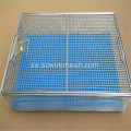 Stanless Steel Wire Mesh Storage Korgar med lock